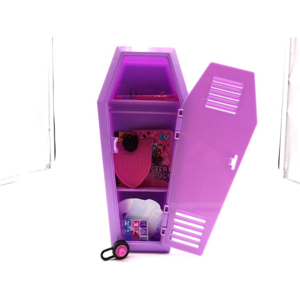 Monster High Locker School Activity Se With Lock and Accessories Purple